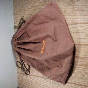 Hirofu Designer Storage Dust Bag – Brown Fabric, Drawstring Closure 16 x 18.5"